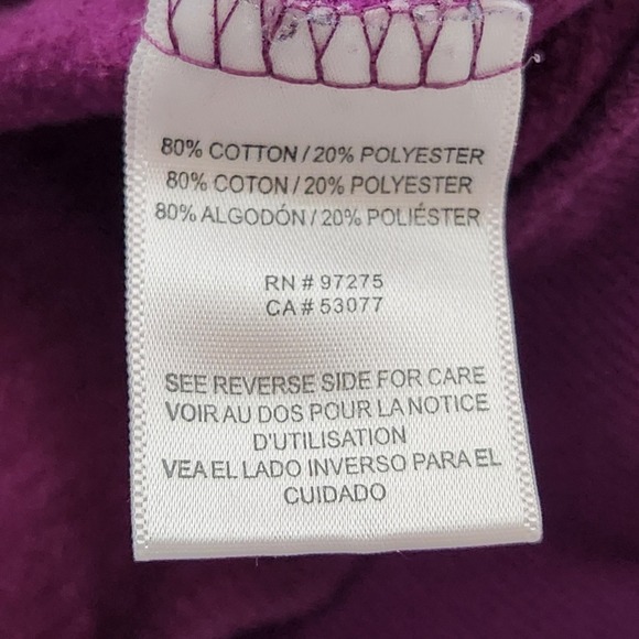 women's FOX Racing side Full-Zip snaps Hoodie Sweatshirt jacket Purple logo XL - Picture 9 of 11